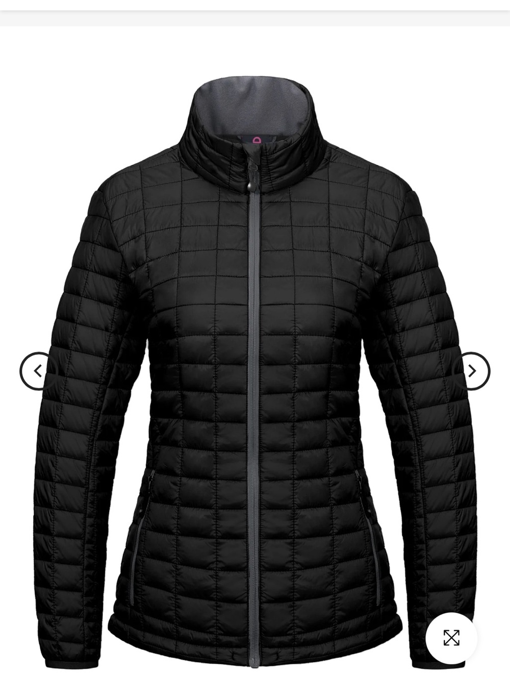 Little Donkey Andy Women’s Lightweight Puffer Jacket - Black XS